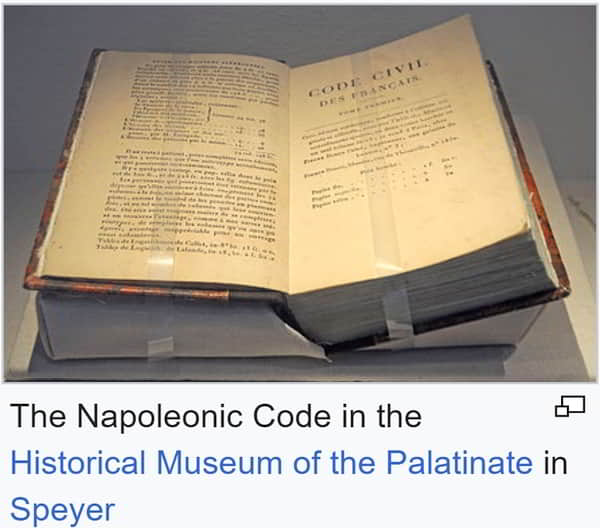 Napoleonic Code (1804 CE)