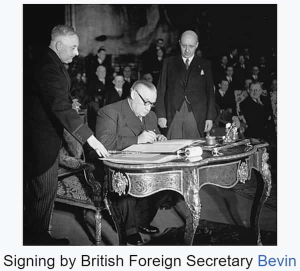 Treaty of Brussels (1948) - Signing