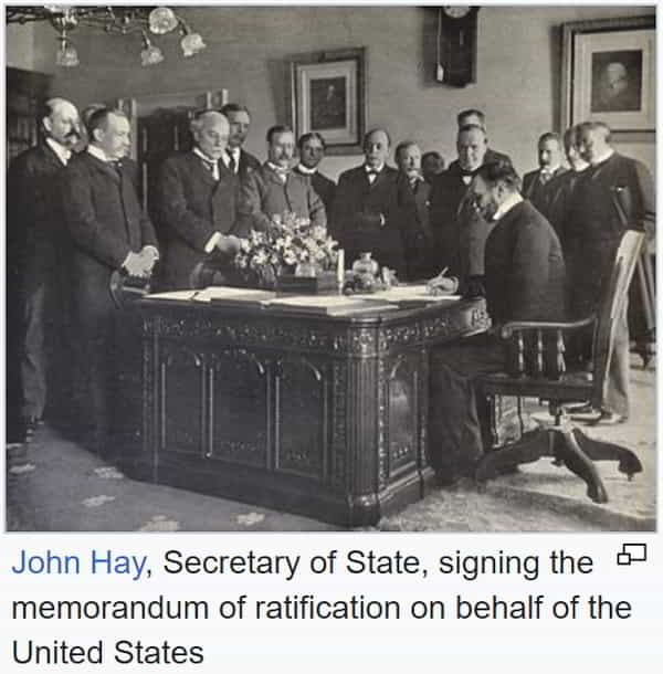 Treaty of Paris, (1898) - Signing